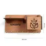 SAHARANPUR HANDICRAFTS Royal Designer Wall Ganesh ji Key Holder/Chabi Hanger (7 Hooks) Wooden MDF Brown Best for Gifting, 6 image