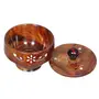SAHARANPUR HANDICRAFTS Decorative Empty Dry Fruit Bowl/Wooden Dry Fruit Bowl/Sweets Bowl/Oxidized Dry Fruit Bowl) Gift Bowl/Mukhwash Bowl Sopari Bowl(1 Section Box), 3 image