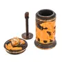 MEENAKARI ENAMEL PRODUCTS Wooden Cigarette Case Holder Stand Storage Box (14x7x7 cm Brown), 3 image