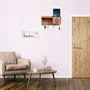 SAHARANPUR HANDICRAFTS Royal Designer Wall Ganesh ji Key Holder/Chabi Hanger (7 Hooks) Wooden MDF Brown Best for Gifting, 5 image