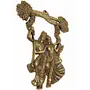 MEENAKARI ENAMEL PRODUCTS Metal Radha Krishna Jhula Wall Hanging Idol for Home Decor Gifts (Golden 24X1X30 cm), 4 image