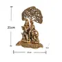 MEENAKARI ENAMEL PRODUCTS Radha Krishna Sitting Under Tree Idol Metal Statue Showpiece, 6 image