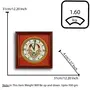 MEENAKARI ENAMEL PRODUCTS Meenakari 22ct Gold Foil Work On Marble Plate Wall Clock 9inch (Style 3), 2 image