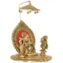 MEENAKARI ENAMEL PRODUCTS Oxidized Metal Lord Ganesh Ganpati Ganesha On Singhashan with Ridhi Siddhi Idol Murti Statue Figurine Showpiece for Gifts Home Decor Pooja Room, 3 image