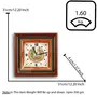 MEENAKARI ENAMEL PRODUCTS Meenakari 22ct Gold Foil Work On Marble Plate Wall Clock 9inch (Style 2), 2 image
