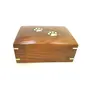 SAHARANPUR HANDICRAFTS Wooden Cremation Urn with Brass Paw Design for Dog/Cat Ashes | Adult Funeral Urn Handcrafted | Affordable Urn for Ashes | Urn for Dogs Cats Memorial Keepsake Urns for Ashes, 3 image