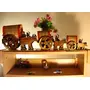 SAHARANPUR HANDICRAFTS Bullock cart Wooden Showpiece Handicrafts Items Home Decor Table Wall Decorative14 cm 20CM 30 cm 1 Set in The Box, 6 image