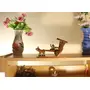 SAHARANPUR HANDICRAFTS Wooden handicrafts Horse CART Showpiece -Table Decoration and Wall Mounted Home Decor 20 cm Length Clear1 Piec, 5 image