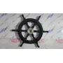 Wooden Black Pirate Ship Wheel Nautical Pirate Home Office Wall Decor by SAHARANPUR HANDICRAFTS (Large), 2 image