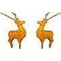SAHARANPUR HANDICRAFTS Deer Wooden handicrafts Home Decor Showpiece for Living Room Bedroom and Table Decor 17cm Pack of 2, 4 image