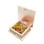 MEENAKARI ENAMEL PRODUCTS Decorations Rajwadi Meenakari Work Wooden Square Mouth-Freshener Box Sweet in Gift Box - Gold - 6inch x 2.5inch x 6inch, 3 image