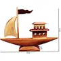 SAHARANPUR HANDICRAFTS Ship Wooden handicrafts Showpiece Table Decoration and Wall Mounted Home Decor Toy for Kids 27/20 cm Length Clear1 in The Box, 2 image