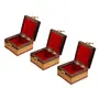 MEENAKARI ENAMEL PRODUCTS Combo Of 3 Pieces (4x4 Inches) Handicraft Jewellery Box Wedding Gift Box Meenakari Wooden Box Vanity Box. Jewellery Bangle Earrings Necklace Vanity Box, 3 image