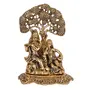 MEENAKARI ENAMEL PRODUCTS Radha Krishna Sitting Under Tree Idol Metal Statue Showpiece, 2 image