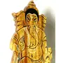 SAHARANPUR HANDICRAFTS Ganesh Wooden handicrafts Showpiece Item Table Decoration and Wall Mounted Home Decor Gifts and Toy for Kids Product 19 cm high Clear 1in Box, 3 image