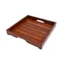 SAHARANPUR HANDICRAFTS :- Wooden Tray Serving Tray Antique Designing Kitchen Used Tray, 3 image