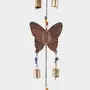 SAHARANPUR HANDICRAFTS Butterfly Wrought Iron Hanging Bell Wind Chimes with Colorfull Beads for Home Dcor Rustic Handmade Balcony Hanging Bells Center-Piece Decornation Bells for Indoor Outdoor & Wedding Dcor Rustic, 3 image
