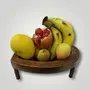 SAHARANPUR HANDICRAFTS :- Serving Tray Wooden Tray Heart Shape Tray Fruit Srerving Tray Table Decor Kitchen Used Tray, 2 image