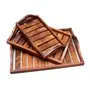 SAHARANPUR HANDICRAFTS :- Wooden Tray Serving Tray Kitchen Used Tray Antique Desinging Tray Handmade & Handcrafted Serving Tray, 2 image