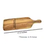 SAHARANPUR HANDICRAFTS Teakwood/Sangwaan Hand Crafted Wooden Chopping Board for Kitchen (Teakwood Tan), 2 image