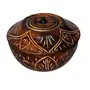 SAHARANPUR HANDICRAFTS Wooden Stainless Steel Bread CHAPATI Casserole with Engraved Design Finish Kitchen Home Dcor Ideal for Gift on Diwali and Christmas (Dimension : 7 Inch X 9 Inch), 2 image