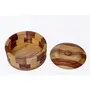 SAHARANPUR HANDICRAFTS Rosewood Chapati and Food Item Casserole 9 Inches Brown with special price, 2 image