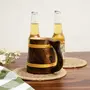SAHARANPUR HANDICRAFTS Handcrafted Mango Wood Beer Mug | Eco-Friendly Antique Handmade Multipurpose Mug for Home Decor/Gift - Brown (Set of 1) (4.5x6 inches), 2 image
