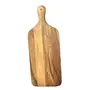 SAHARANPUR HANDICRAFTS Teakwood/Sangwaan Hand Crafted Wooden Chopping Board for Kitchen (Teakwood Tan), 3 image