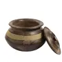 SAHARANPUR HANDICRAFTS Handmade Wooden Handicraft Serving Bowl with Lid Unique Gift Items Bowl for Snacks Pack of 1 (Bowl with Lid), 4 image