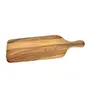 SAHARANPUR HANDICRAFTS Teakwood/Sangwaan Hand Crafted Wooden Chopping Board for Kitchen (Teakwood Tan), 4 image