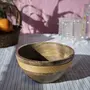 SAHARANPUR HANDICRAFTS Wooden Serving Bowl for Kitchen & Dining | Handmade Snacks Bowl/Soup Serve-Ware/Salad Bowl/Fruit Bowl for Home | Brown, 2 image