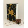 SAHARANPUR HANDICRAFTS Black Handmade paper diary for girls - beautiful marble paper journal diary for writing personal gratitude journal diary to write daily 2021 travel diary (6*8), 4 image