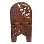 SAHARANPUR HANDICRAFTS Classical Youth Hand-Crafted Wooden Book Stand/Holder ( Rose-Wood 15 inches ), 4 image