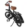 SAHARANPUR HANDICRAFTS Wooden Wrought Iron Cycle Rickshaw Toy for Kids and Home Decor Showpiece (Black), 3 image