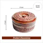 SAHARANPUR HANDICRAFTS Insulated Wooden Casserole/Chapati Box -Set of 1 (Sheesham Wood Diameter: 9 inches approx.), 5 image