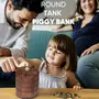 Handicraft Wooden Piggy Bank Gullak for Kids and Adults Wooden Handicrafts Money Box with Lock Water Tank Shape, 3 image