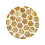 SAHARANPUR HANDICRAFTS Set of 4 Premium Square Shape Resin Coasters TeaCoffee CoastersTea Coasters Coffee Coasters Chai Pyali Resin Wood Coasters (10 * 10 cm)(Honeycomb), 3 image
