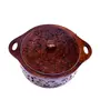 SAHARANPUR HANDICRAFTS Hand-Crafted Genuine Sheesham Wooden Casserole/Chapati/Roti Serving Box with Stainless Steel Container (11 Inches), 6 image