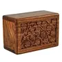 SAHARANPUR HANDICRAFTS :- Wooden Box Ash Box Wooden Urn Box Storage Box Vanity Box Bed Room Decorative Box Handmade & Handcrafted Wooden Box., 6 image