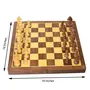 SAHARANPUR HANDICRAFTS Classical Youth 16" X 16" inches Wooden Chess Folding Board Game Set- Home/School/College/Tournament Chess Board- Premium Wood Quality, 2 image