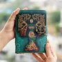 SAHARANPUR HANDICRAFTS Vintage Leather Journal Diary A5 17.78 X 12. 7 CM, 2 image