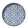 SAHARANPUR HANDICRAFTS Set of 2 MDF Wood Trays Enamel Coated| Round Trays Set of 2 | Serving Trays | Wooden Tray | Kitchen&Dining Decorative | Resin Tray |9x9 inches & 11x11 inches (BigSetof2Round: BlueMoroccan), 5 image
