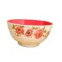 SAHARANPUR HANDICRAFTS Melamine Bowl Set | 6 Inch 650 ML 650 ML 2 Tone Coloured Round Bowl Set of 2| Vegetable Bowl | Snack Bowl | Soup Bowl | Mini Serving Bowl Set of 2 (Blooming Red), 4 image