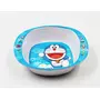 SAHARANPUR HANDICRAFTS Melamine Doraemon Kids Square Soup Bowl with Tumbler (Blue Color), 4 image