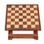 SAHARANPUR HANDICRAFTS Wooden Chass Tabel with Gotti Sisam Wood Folding Chass Tabel Chass Board Wooden Chass Bord Size (12*12*12), 3 image