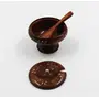 SAHARANPUR HANDICRAFTS Wooden Jar With Spoon | Handicrafts Wooden Spice Jar Salt Containers/Kitchen & Dining Table/Sugar Jar, 2 image