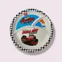 SAHARANPUR HANDICRAFTS Melamine Kids Plate | Round 3 Section 10'' Multicolor Plate with Prints for Boys and Girl | Food Serving Plate with Partition (Car Round Shape), 5 image