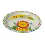 SAHARANPUR HANDICRAFTS Melamine Kids Plate | Round 3 Section 10'' Multicolor Plate with Prints for Boys and Girl | Food Serving Plate with Partition (Fisher Price Round Shape), 5 image