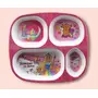 SAHARANPUR HANDICRAFTS Rectangular Kids 4 Section Tray 9.5" Melamine (4 Section Tray 9.5") (Barbie Shine), 2 image