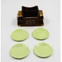 SAHARANPUR HANDICRAFTS Wooden and Melamine Coaster or Pen Holder With 6 Tea Coaster Multipurpose use, 3 image